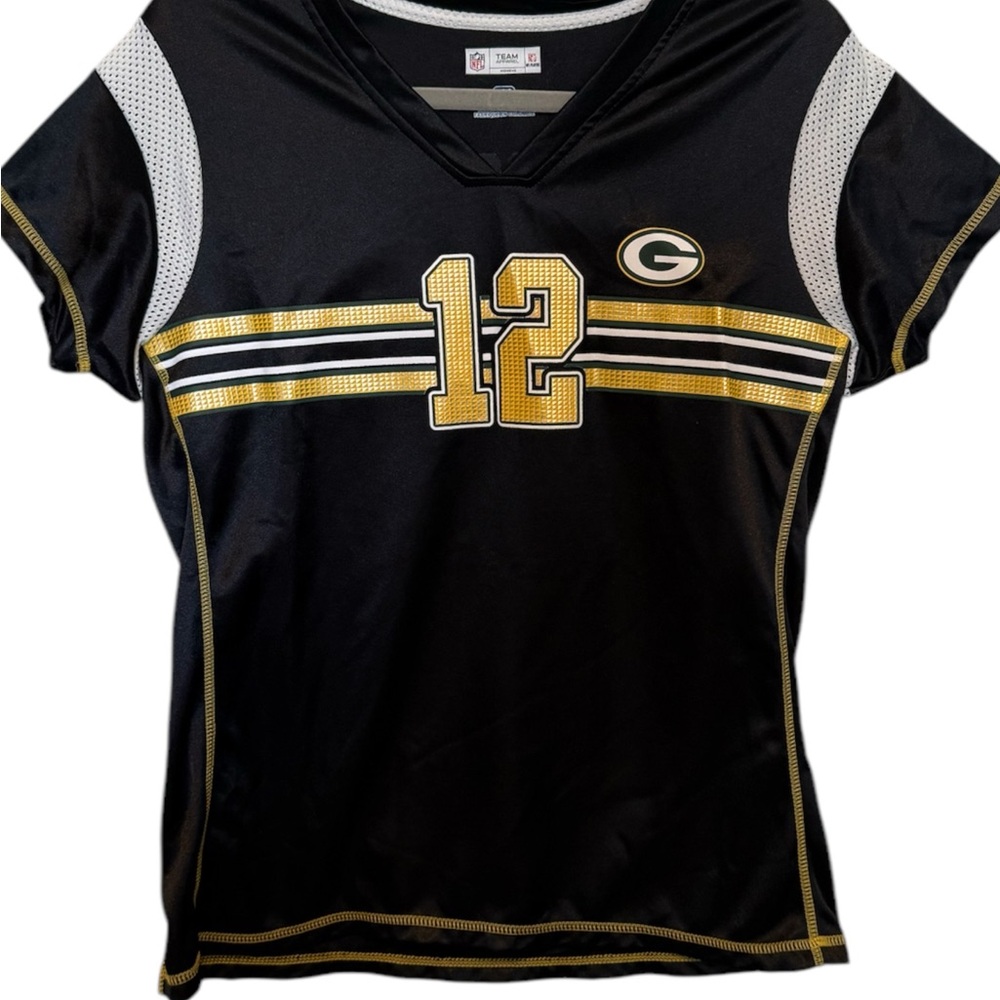 Women’s Black and Gold Sports Jersey